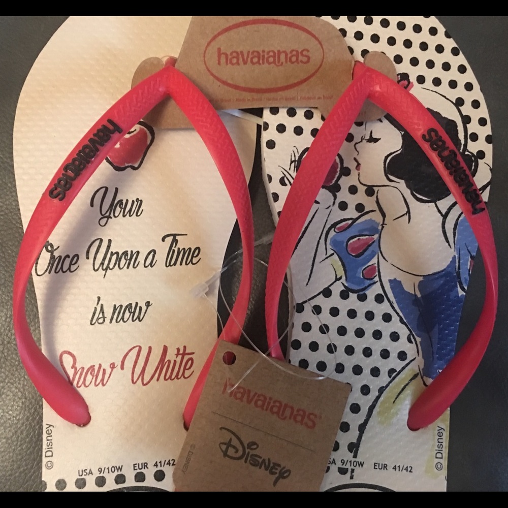 Women’s Disney Snow White Red Havaianas Flip Flops